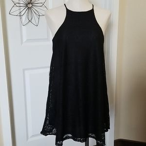 Anthro Sadie & Sage Black Lace Dress NWT Small